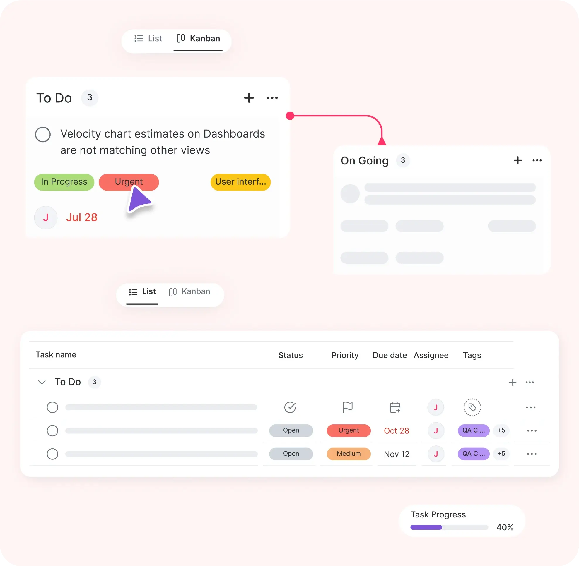 View tasks for your project