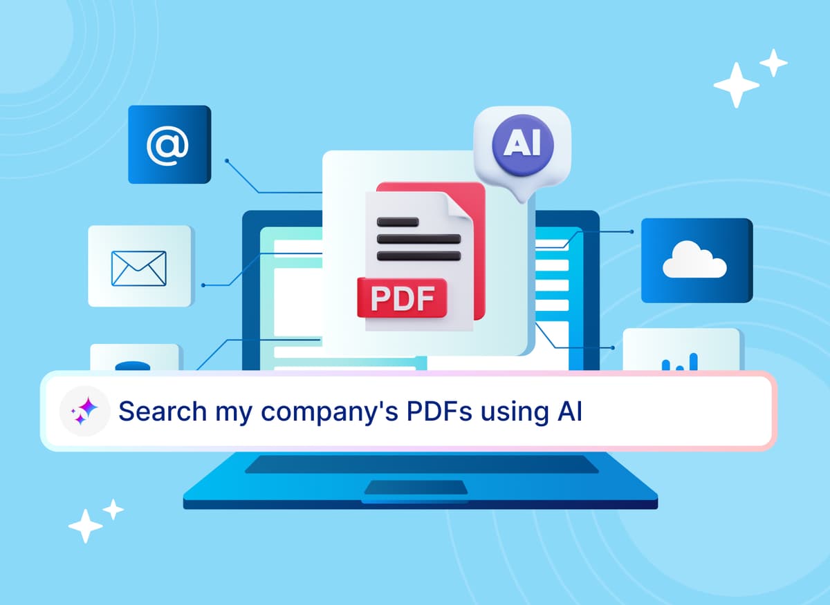 How to search my company's PDFs using AI without Glean